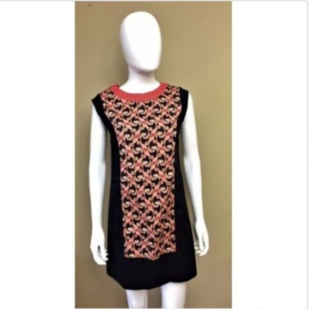 The Webster Miami Navy Blue Coral Floral Dress